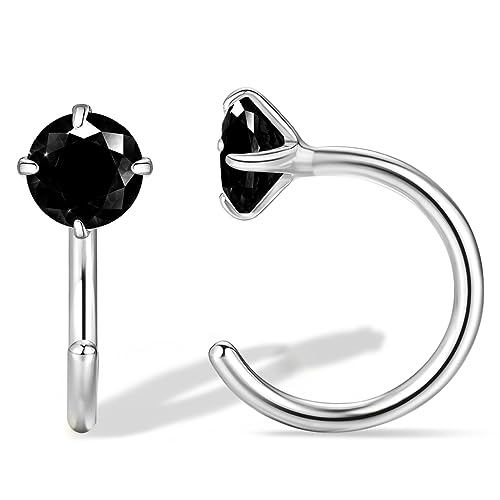 925 Sterling Silver Small Huggie Half Hoop Earrings for Women