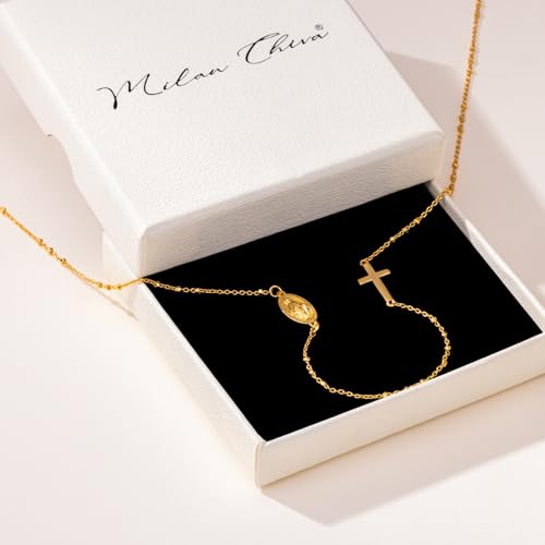 Milan Chiva Gold Plated Pendant Necklaces for Women Dainty Lightweight Trency Jewelry4