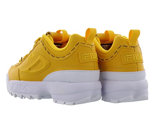 Fila Disruptor Ii Premium Repeat Boys Shoes Size 3, Color: Yellow-Yellow2