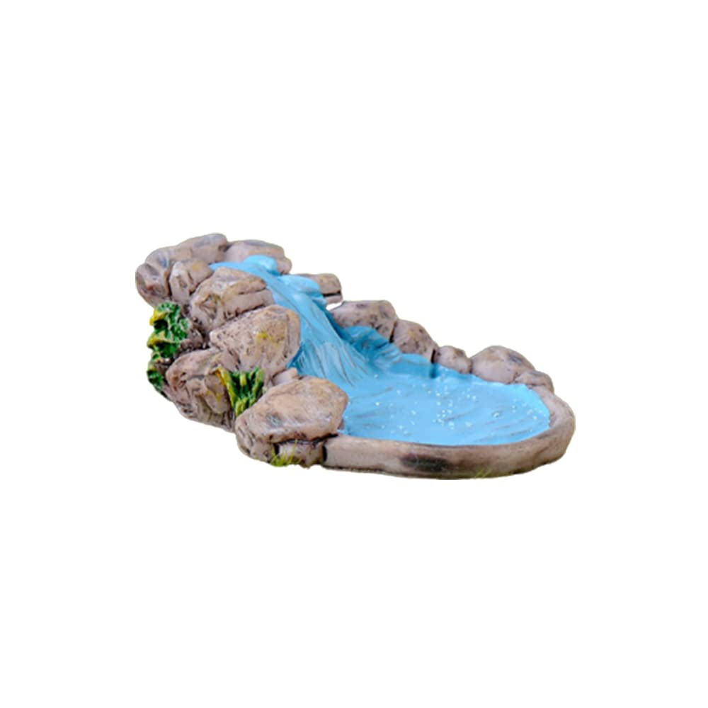 PULABO Mountain Stream Ornament Fairy Garden Accessories Miniatures Decoration Simulation River Pond Landscape For popular