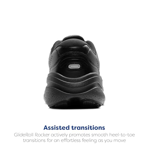 Brooks Men's Ghost Max Leather, Black/Black, 10 Medium