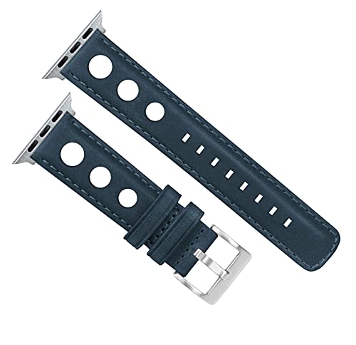 Image of BARTON WATCH BANDS - Horween Leather Watch Bands Compatible with Apple Watch Models - 1, 2, 3, 4, 5, 6, 7, 8, 9, 10, SE, Ultra & Ultra 2