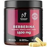 Berberina con Alcachofa, Pimienta Negra y Cromo | Ayuda a Controlar el Peso y Favorece la Digestión | 3 Meses | NATNATURA