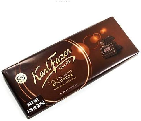 Karl Fazer Dark Chocolate Bar - 200g (7.05 ounce)