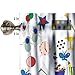 Yoakiet Alphabet Valances Curtain for Kids,Colorful Fun Cartoon Education Numbers Alphabet Learning Print Window Treatment Valance Rod Pocket Short Curtain for Baby Child Toddler 54x18inch