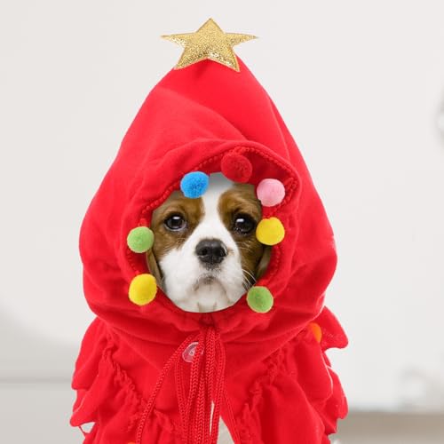 Disfraz Luxshiny Capa Elfo para Perros Pequeños y Gatos miniatura 6