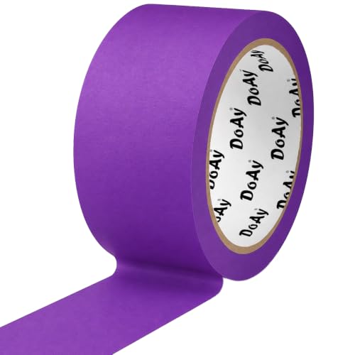 Image of Purple Painters Tape - Masking Tape 2 Inch Wide (1.88 inch x 90FT) - Multi-Surface, Smart Adhesion, Indoor & Outdoor - 1 Roll Paint Tape for DIY, Labeling, Art, Car (#3910)