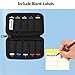 ABLAZE Flash Drive Case USB Storage Case, USB Holder Storage Bag with Label, Portable USB Case Electronic Accessories Organizer for USB Thumb Drive (Black)