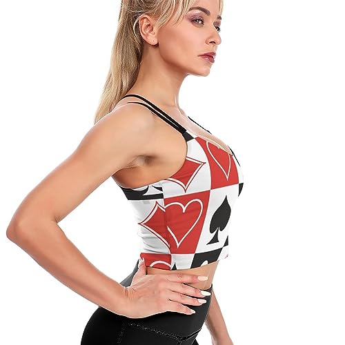 Womens Comfortable Racerback Bras Yoga Vest Tank Tops Activewear Workout Bras4