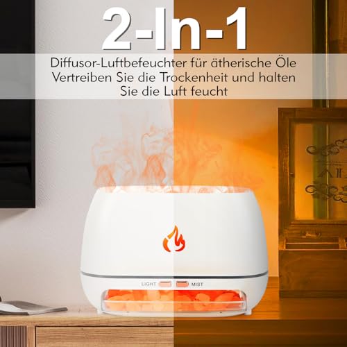 2-in-1 Aroma Diffuser, 200ML Luftbefeuchter Duftlampe Elektrisch – Bild 2
