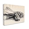 Stupell Industries 'Dog Paw Charcoal Design', Canvas Art, 20 x 16 Inches, Easy to Hang and Sturdy, Made in USA, by Jennifer Paxton Parker #1
