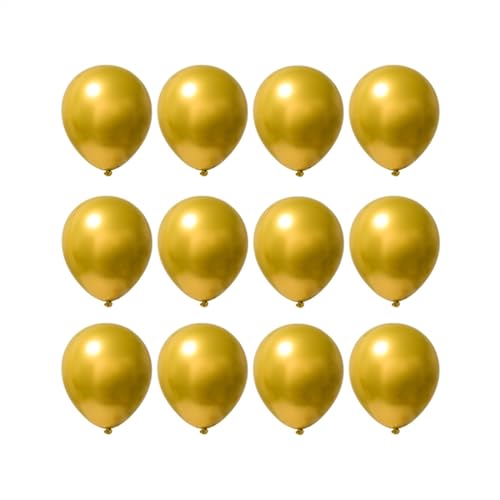 Image of 12 inch Metallic Gold Balloons, 60 pcs Thick Chrome Gold Balloons Latex Balloons for Party Decorations (12inch Gold)