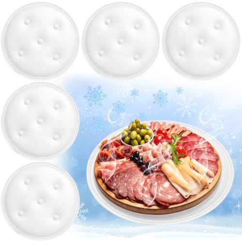 Image of LemonRoad 6 Pcs Cooling Mat for Food Buffet Table, 9x9inch Reusable Ice Mat
