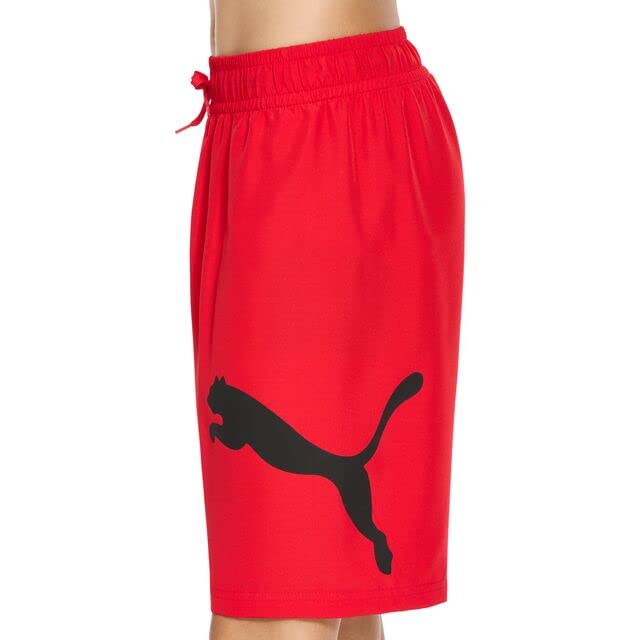 Image of Puma Boys' Fashion Swim Trunks, Water Repellant, Elastic Waistband with Drawcord