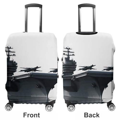 Aircraft Carrier Printed Luggage Cover Protector, Fits 18-32 Inch Luggage3