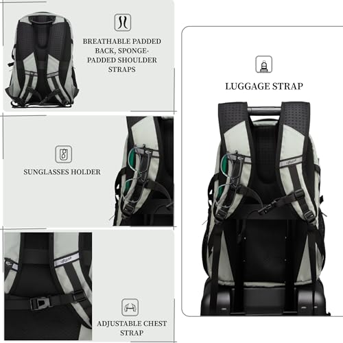 Image of F Gear Amalfi 30L Laptop Backpack|3 Spacious Compartments for Easy Organisation|17 inch, USB Charging Port, Sternum, Hip Strap, Luggage Strap|Backpack for College, Office & Travel Use