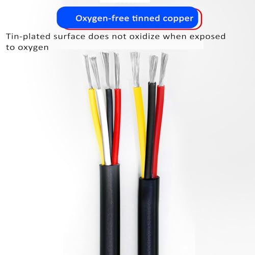 Cable de cobre 18 AWG multiconductor flexible de PVC para control eléctrico 4