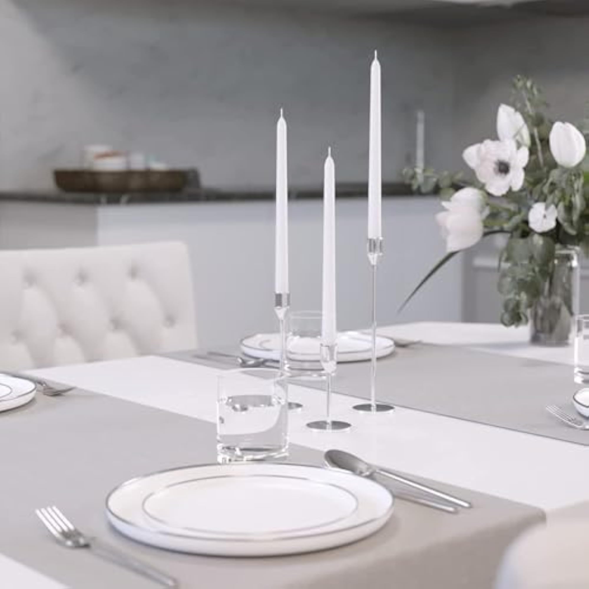 Dripless & Smokeless Taper Candles for Celebrations