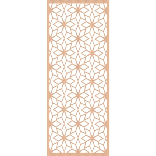 Image of 31 3 /8 inchW x 79 3 /8 inchH x 3 /8 inchT Lake Decorative Fretwork Wood Wall Panels, Alder