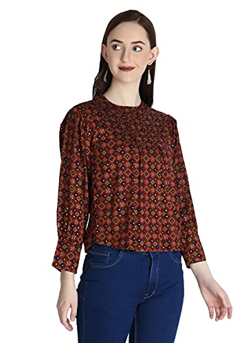 Image of DHRUVI TRENDZ Women's Regular Fit Shirt