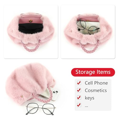 Bolso Tote Negro de Piel Sintética para Mujer miniatura 5