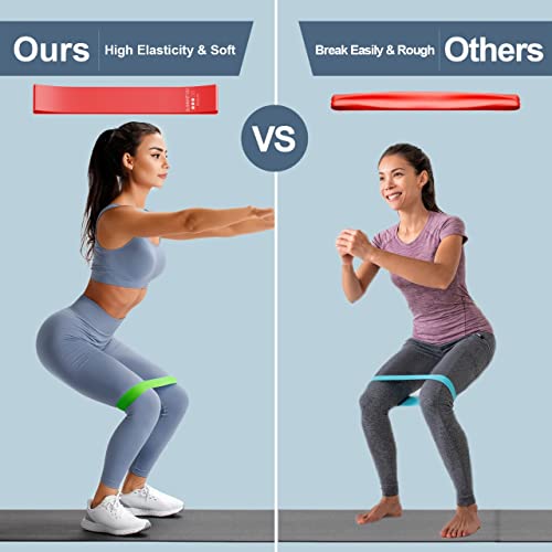 Summit101 Resistance Loop Exercise Bands Set Of 5 For Workout Home Fitness, Elastic Workout Bands For Women Men Kids, (Assorted) #TOP1