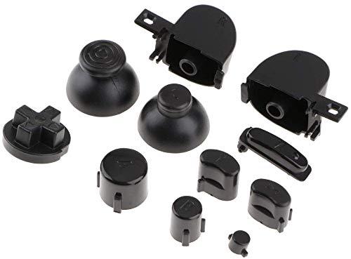 1 Juego de Botones analógico para Palanca de mandos y Botones para Mando Gamecube NGC, Color Negro