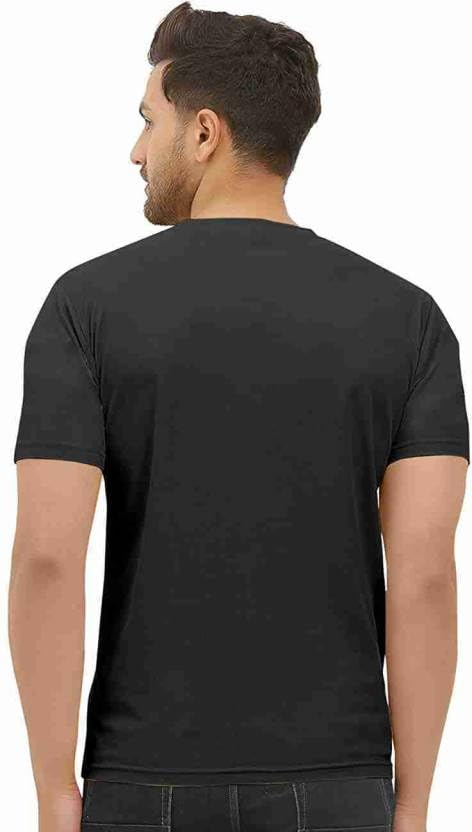 Image of Pack of 2 Men Tshirt, Half Sleeves, Round Neck, Fabric Polyester, 11 Line Theme, Light Weight, Comfortable T-Shirt for Men