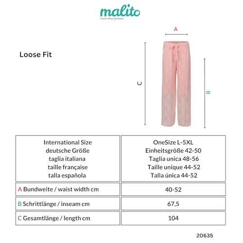 Pantalon doux et fluide en dentelle stretch coupe ample taille unique