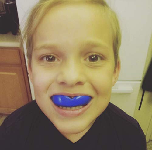 image for Oral Mart Blue/Red Youth Mouthguard for Kids - Youth Mouthguard for Ka