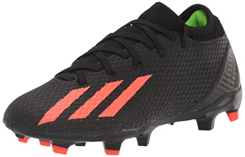 adidas Unisex X Speedportal.3 Firm Ground Soccer Shoe, Black/Solar Red/Solar Green, 11.5 US Men