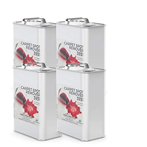 CarpetGeneral - Carpet Spot Remover - Multi-Surface Carpet Stain Cleaner - Citrus Fragrance - Residential and Commercial Use - For Heavy-Duty Stains - Professional Grade - Case of Four 1 Gallon Cans