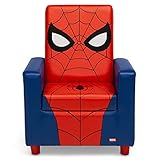 Delta Children High Back Upholstered Chair,Wood Spider-Man