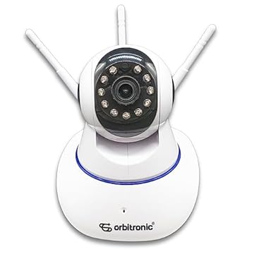 Câmera Segurança 3 Antenas Robo Baba Pet Ip Onvif Wifi Noturna Orbitronic