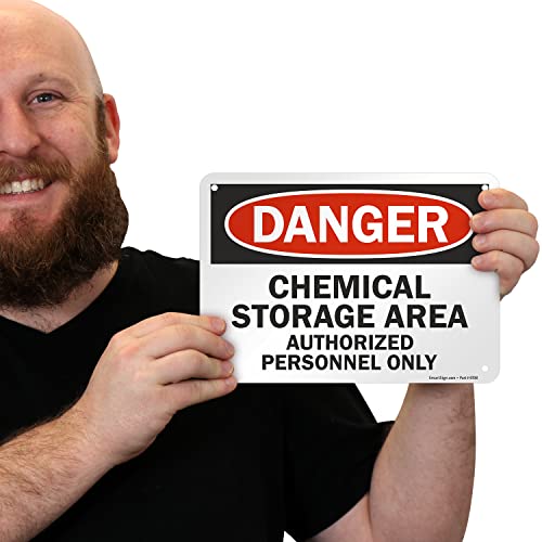 Smartsign U9-1214-NA_7X10 Danger - Chemical Storage Area, Authorized Personnel Only" Sign thumb #1