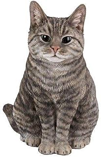 Lifelike Sitting Cat Tabby