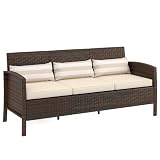 PERFETTO PER IL GIARDINO: Questo divano a 3 posti con braccioli è la scelta perfetta per rilassarsi in giardino o in terrazzo insieme ad amici e famiglia