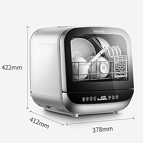 Mini Dishwasher Table Top Compact Dishwasher with 4 Programmes - Slimline, Water Efficient Design - 5L Water Consumption - Image 6