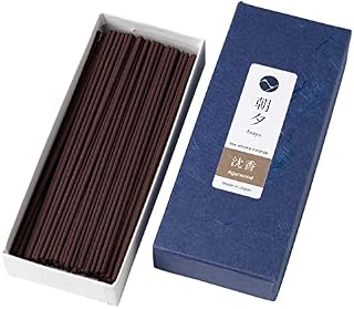 Asayu Japanese Low Smoke Incense Sticks Agarwood Scent (40gr), Made in Japan Quality, Natural Material (Agarwood 40gr)