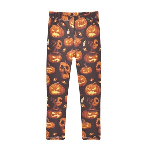 KLL Halloween Scary Pumpkin Toddler Girl Legging Casual Full Length Sweatpants Gym