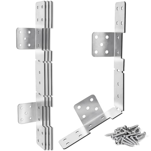 4Pcs Adjustable Heavy Duty Stair Stringer Connectors