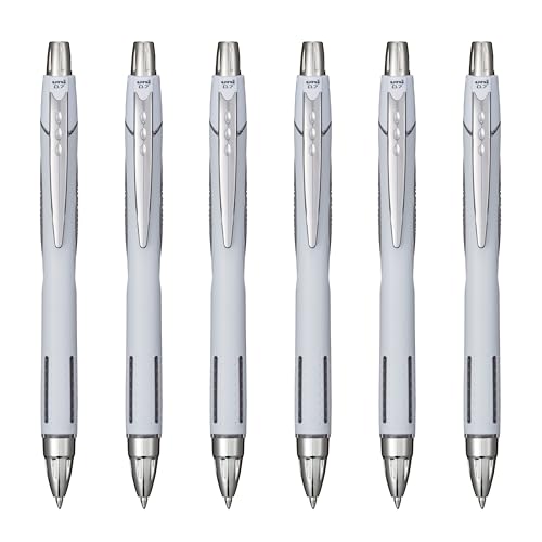 Image of Uni-Ball Jetstream RT Ballpoint Pen, Fine Point (0.7mm), Sea Barrel, Black Ink, 6 Pens