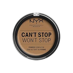 NYX Professional Makeup Can’t Stop Won’t Stop Full Coverage Powder Foundation, matte afwerking, glanscontrole…