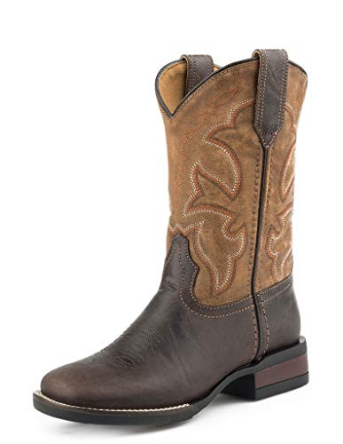 Roper Kids Western Boot, Brown, 2 Little Kid M