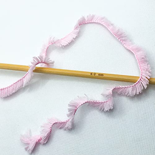 Image of Plush Faux Fur Bulky Yarn, Super Soft Fluffy Fuzzy for Knitting Crocheting Crafting, 100 Gram (3.53 Ounces) 109 Yards (100 Meters) (Light Pink) (3 Skeins)