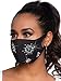 Leg Avenue Women's Rhinestone Fashionable Face Mask, Fleur Black, One Size US