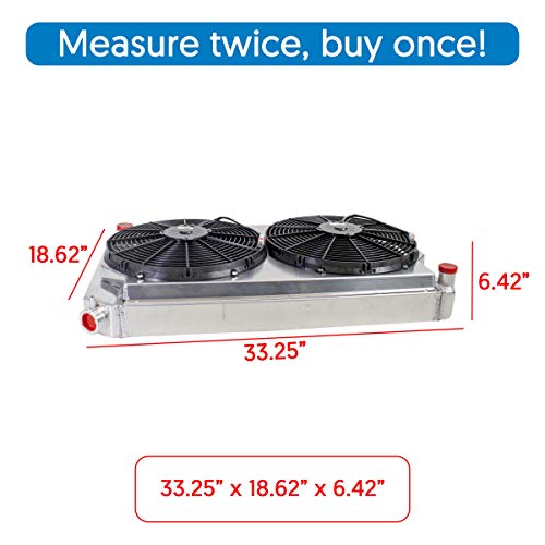 Griffin Radiator Cu-00008 Combounit, Fits: 71-74 Bel Air, 68-89 Bonneville, 70-81 Camaro, 68-77 Chevelle, 68-74 Gto, 70-81 Firebird, 70-88 Monte Carlo #TOP3