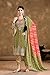 RC FASHIONS Women's Premium Chinon Mirror Work Dhoti-Style Suit Set with Digital Print Dupatta Multiple Colors | Free Size (Olive Green, XL)