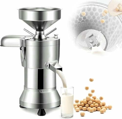 GTHTUHFD Máquina para Hacer Leche De Soja Profesional De 1800 W con Separación De Posos, Trituradora Automática De Acero Inoxidable, 70 Kg/H, para Uso Doméstico Y Comercial.
