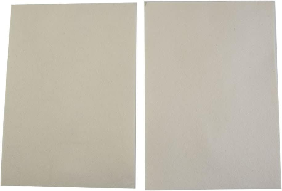 Daaxing Hojas de manta de aislamiento de fibra cerámica A4, junta de aislamiento de alta temperatura, papel de junta de cerámica A4 resistente al calor para puertas de limpieza de tuberías de